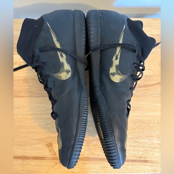 Nike Mercurial Superfly BLACK GOLD AH7369-077 Indoor Turf Men's Size US 13 - Picture 4 of 7